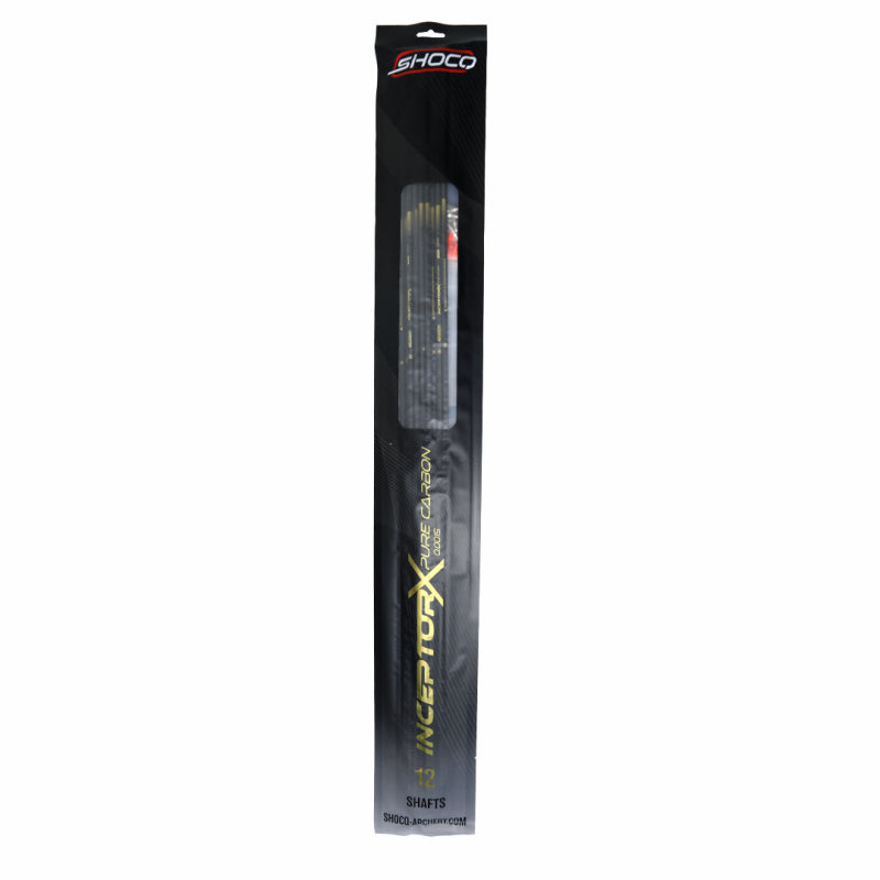 Shocq Inceptor X Carbon Arrow Shafts (Dozen)